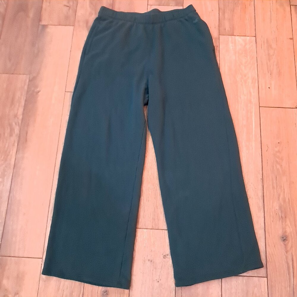 Hollister‎ Ultra High-Rise womens sweatpants sz L LARGE dark hunter green pants